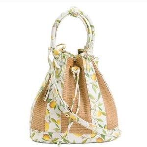 NEW Valentina Lemon Bucket Handbag
